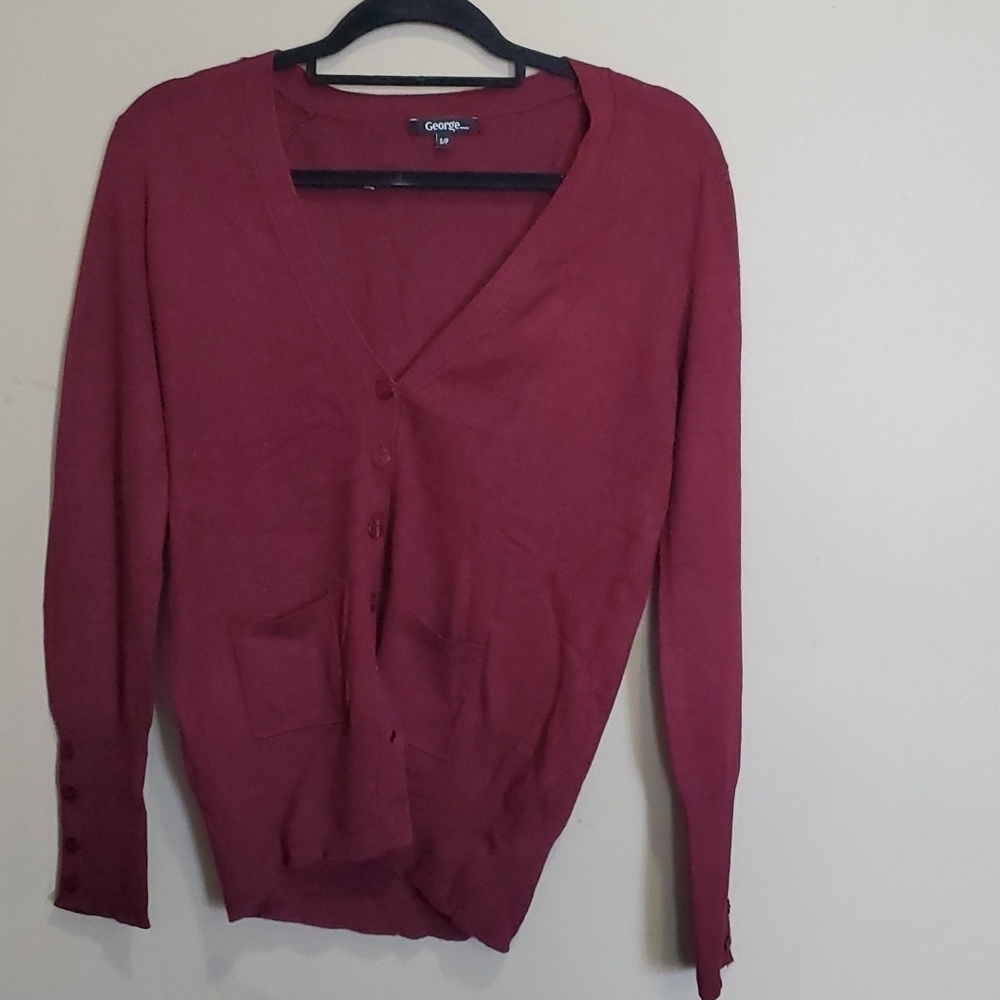 George button up cardigan size small